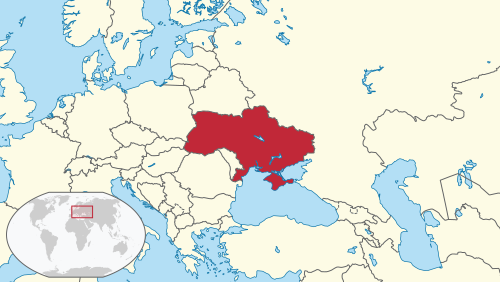 Location of Ukraina