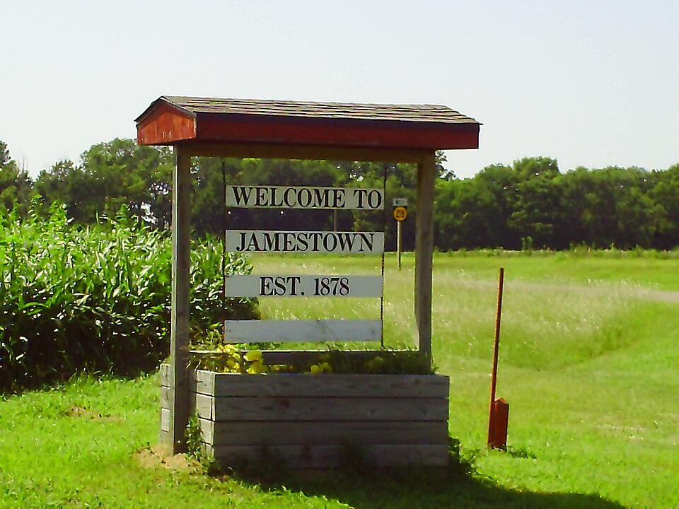 Fayl:Jamestown Welcome Sign.jpg