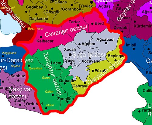 Location of Qorabogʻ general-gubernatorligi