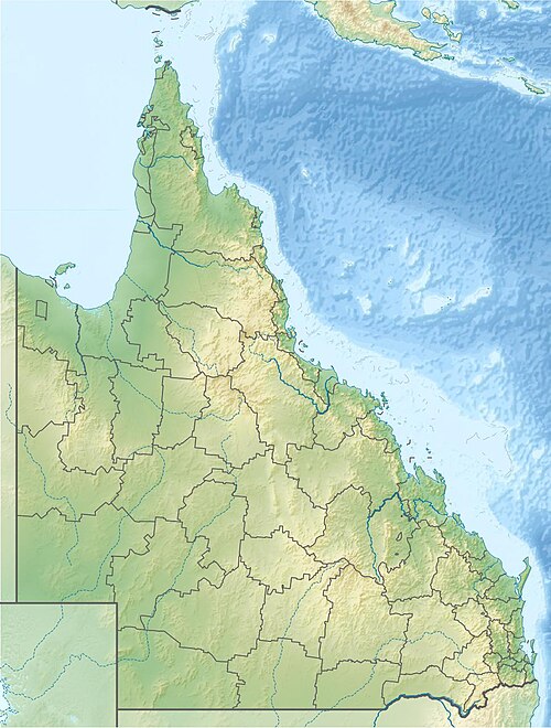 Fayl:Australia Queensland relief location map.jpg