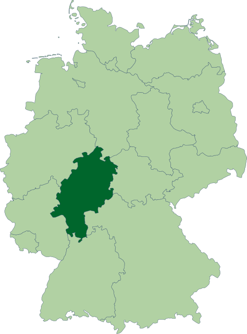 Fayl:Deutschland Lage von Hessen.svg
