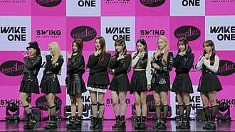 Kep1er in October 2022 L–R: Hikaru, Yeseo, Dayeon, Xiaoting, Chaehyun, Yujin, Huening Bahiyyih, Youngeun, and Mashiro
