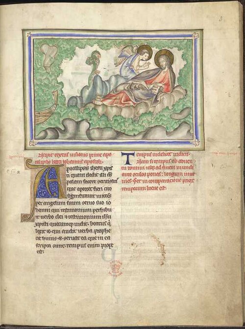 Fayl:BritLibAddMS35166ApocalypseFolio003rAngelApeardToJohn.jpg