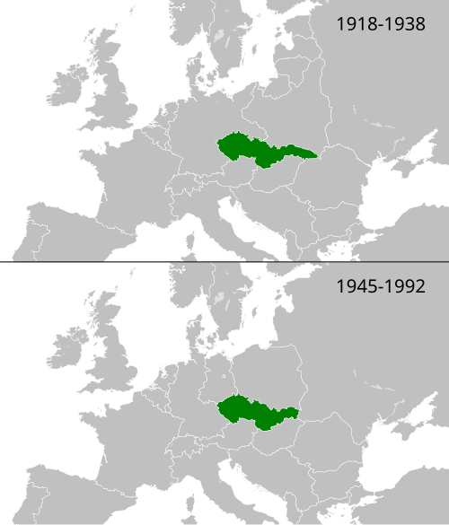 Fayl:Czechoslovakia location map.svg