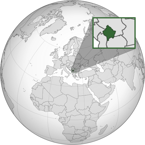 Location of Kosovo info