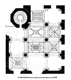Menucihr Mosque, plan, 1881.
