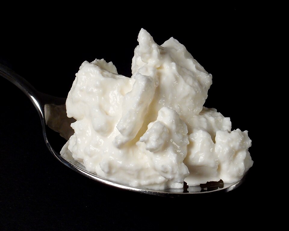 Fayl:Skimmed milk quark on spoon.jpg