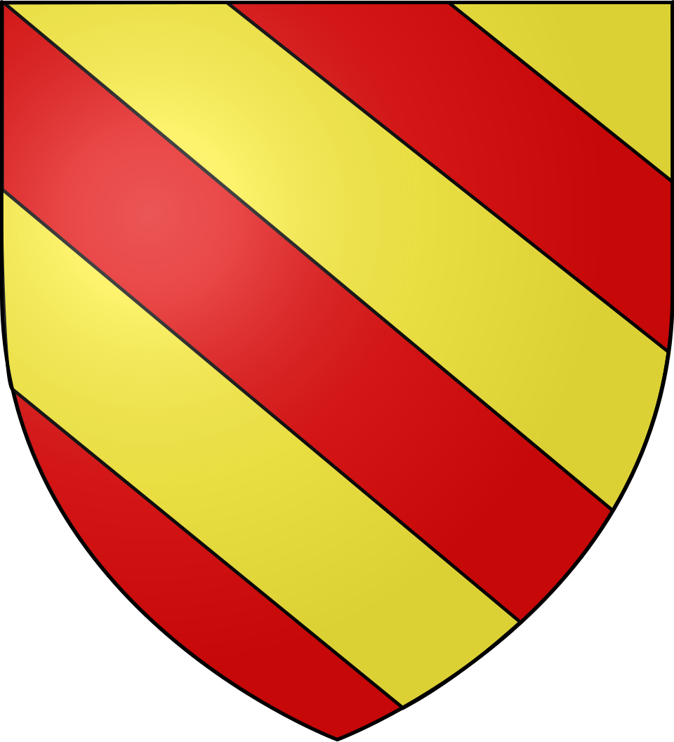 Fayl:Ecu bandé or gueules.svg