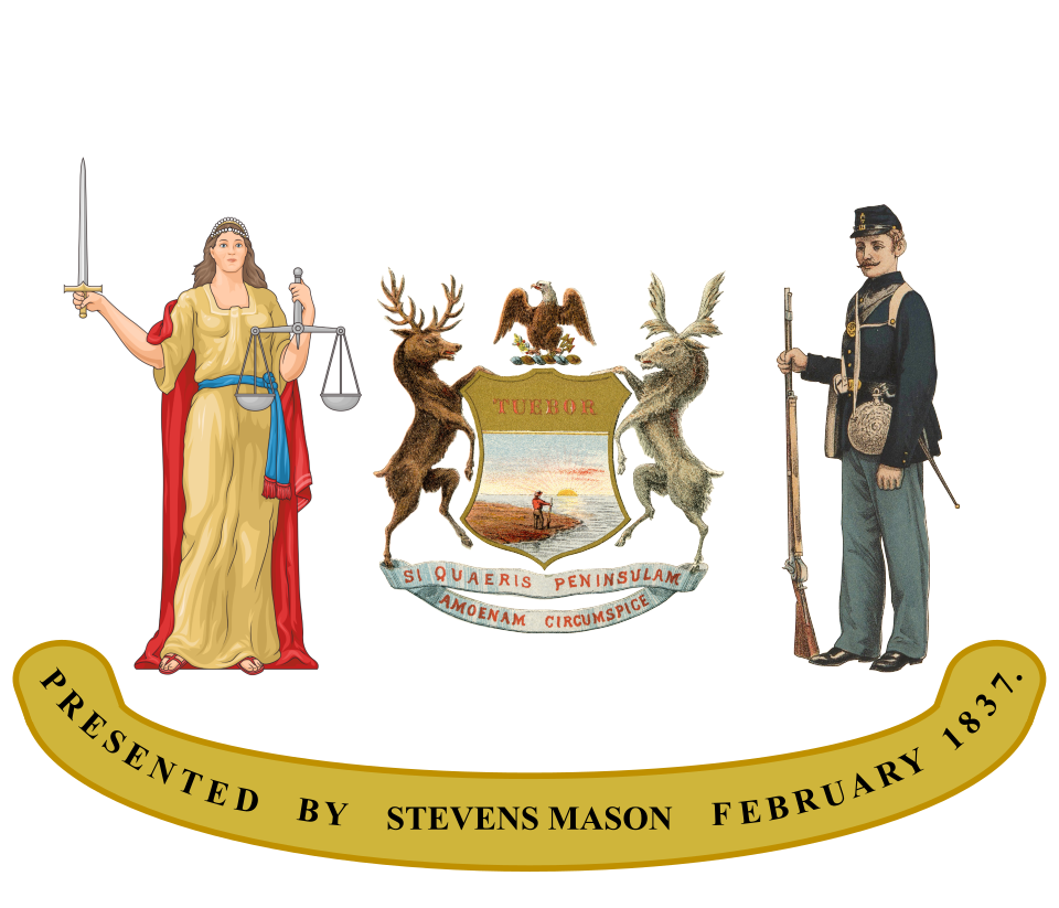 Fayl:Flag of Michigan (1837–1865, obverse).svg