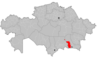 Jambul tumani xaritada
