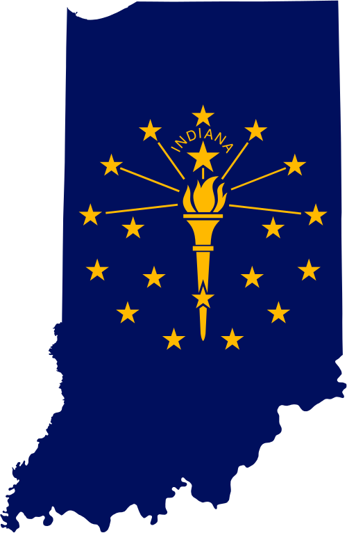 Fayl:Flag map of Indiana.svg