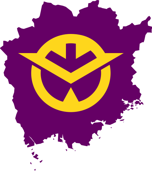 Fayl:Flag map of Okayama Prefecture.svg
