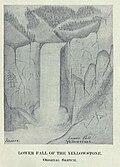 Quyi sharshara, 1870-yil, oddiy askar Charlz Mur tomonidan chizilgan.