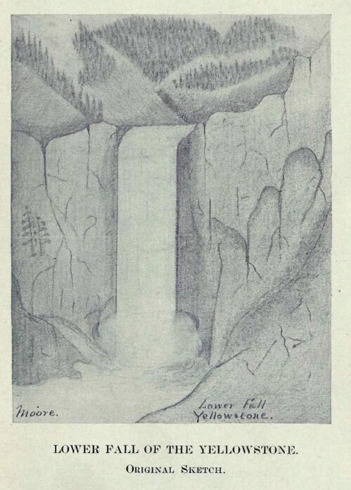 Fayl:OriginalSketchofLowerYellowstoneFalls.JPG