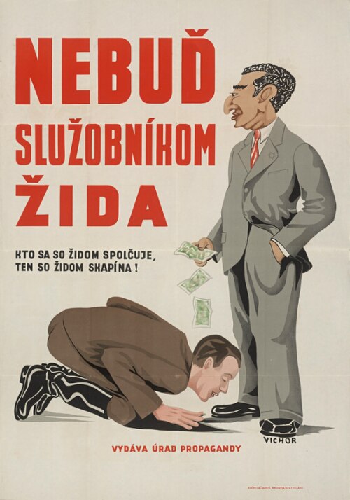 Fayl:"Nebuď služobníkom žida"—Slovak propaganda poster.jpg