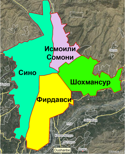Fayl:Административное деление Душанбе.png