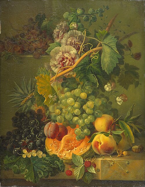Gullar va mevalar bilan natyurmort, 1816-yil (Rijksmuseum Amsterdam)