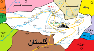Pur Chaman tumani xaritada