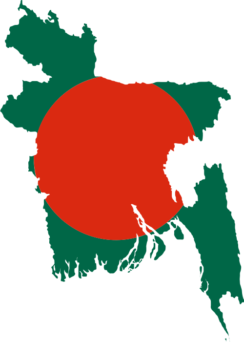 Fayl:Flag-map of Bangladesh.svg