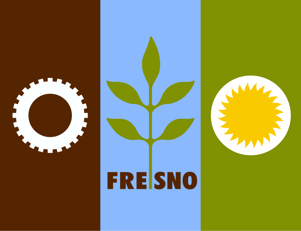Fayl:Flag of Fresno, California.svg