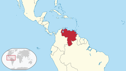 Location of Venesuela