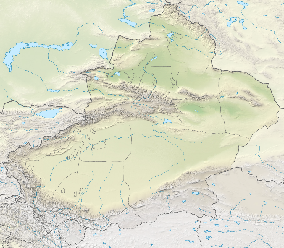 Fayl:China Xinjiang rel location map.svg