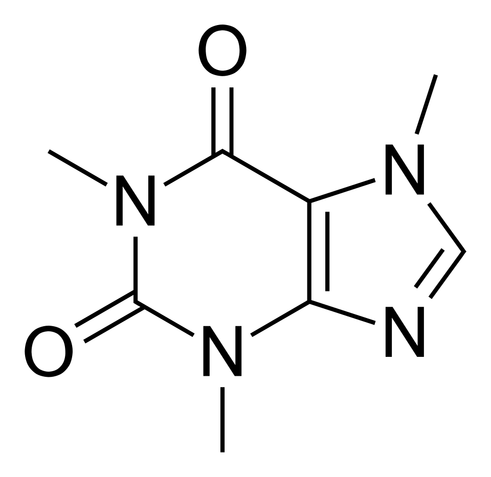 Fayl:Caffeine structure.svg