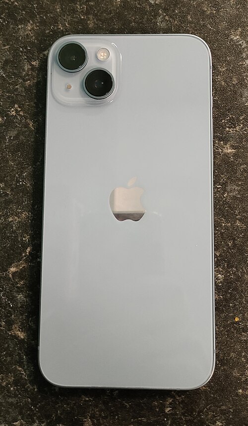 Fayl:A blue iPhone 14 Plus.jpg