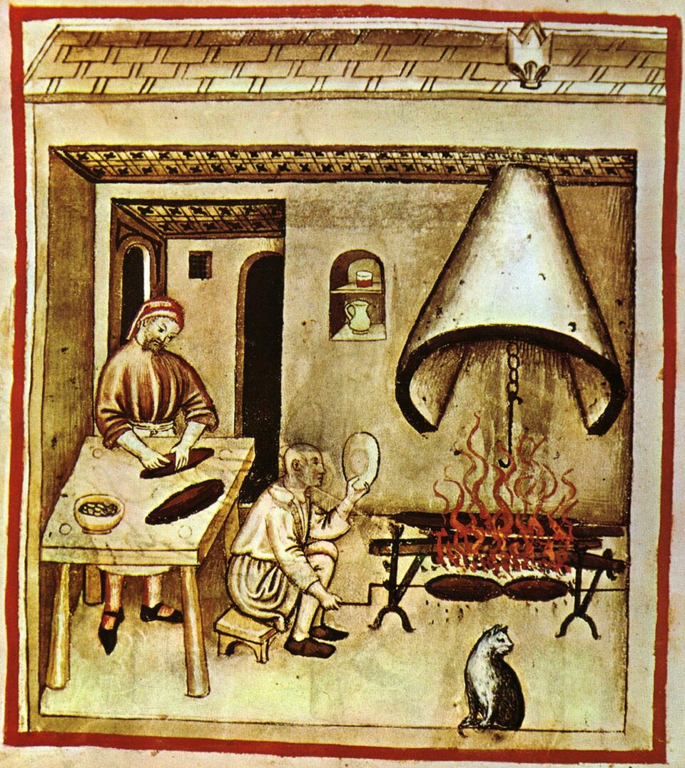 Fayl:16-alimenti, arrosto,Taccuino Sanitatis, Casanatense 4182..jpg