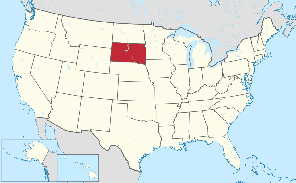 Fayl:South Dakota in United States.svg