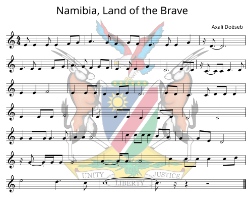 Fayl:Namibian Anthem Music Sheet.InstrumentalSimple.svg