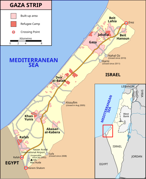 Fayl:Gaza Strip map2.svg