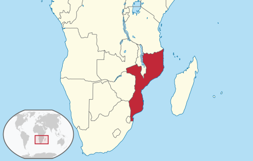 Location of Mozambik