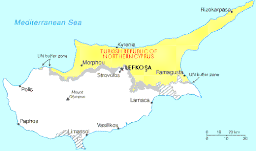 Location of Shimoliy Kipr Turk Respublikasi info