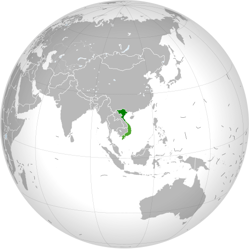 Location of Vyetnam Demokratik Respublikasi