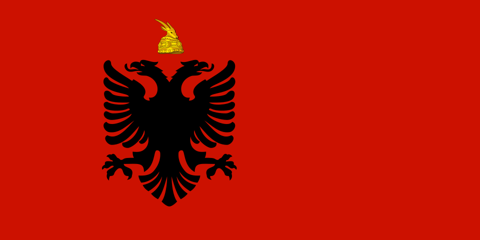 Fayl:Flag of Albania (1943–1944).svg