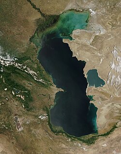 Kaspiy dengizining fazodan olingan rasmi