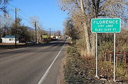 Skyline of Florence, Colorado