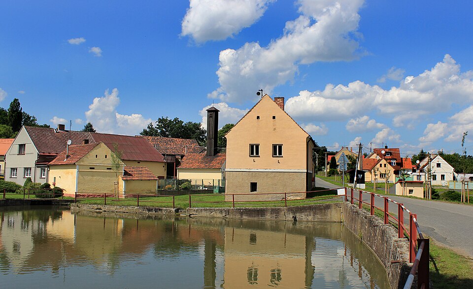 Fayl:Blížejov, Malonice, common pond.jpg