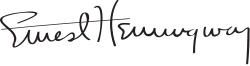 Fayl:Ernest Hemingway Signature.svg