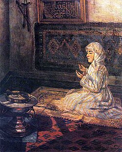 Namoz oʻqiyotgan qiz