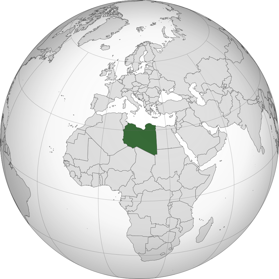 Fayl:Libya (centered orthographic projection).svg