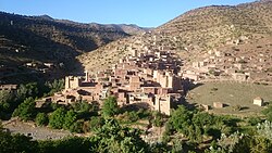 Skyline of Zaouiat Ahansal