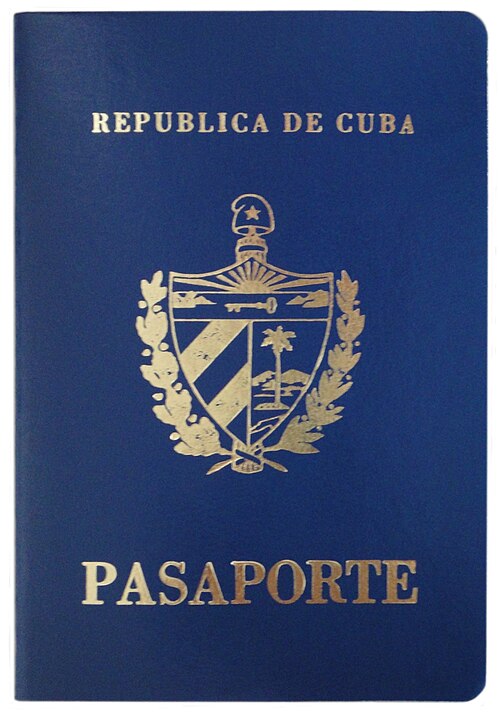 Fayl:Current cover Cuban passport.JPG