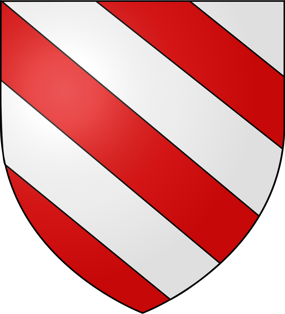 Fayl:Ecu bandé argent gueules.svg