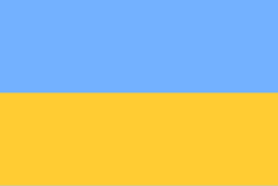 Ukraina bayrogʻining och koʻk versiyasi[1][2][3][4][5][6]