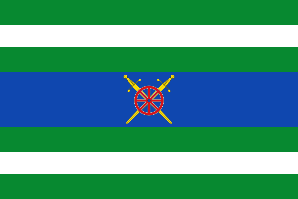 Fayl:Bandera de Escatrón.svg