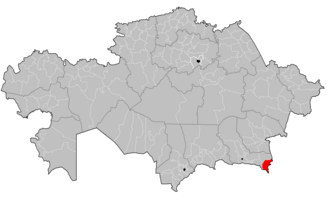 Rayimbek tumani xaritada