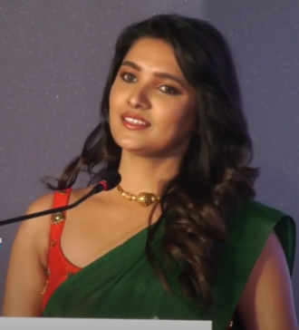 Actress Vani Bhojan during Amudha Surabhi Launch Event
