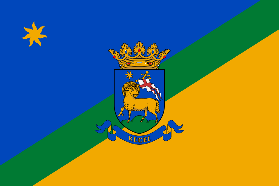 Fayl:Flag of Kecel.svg